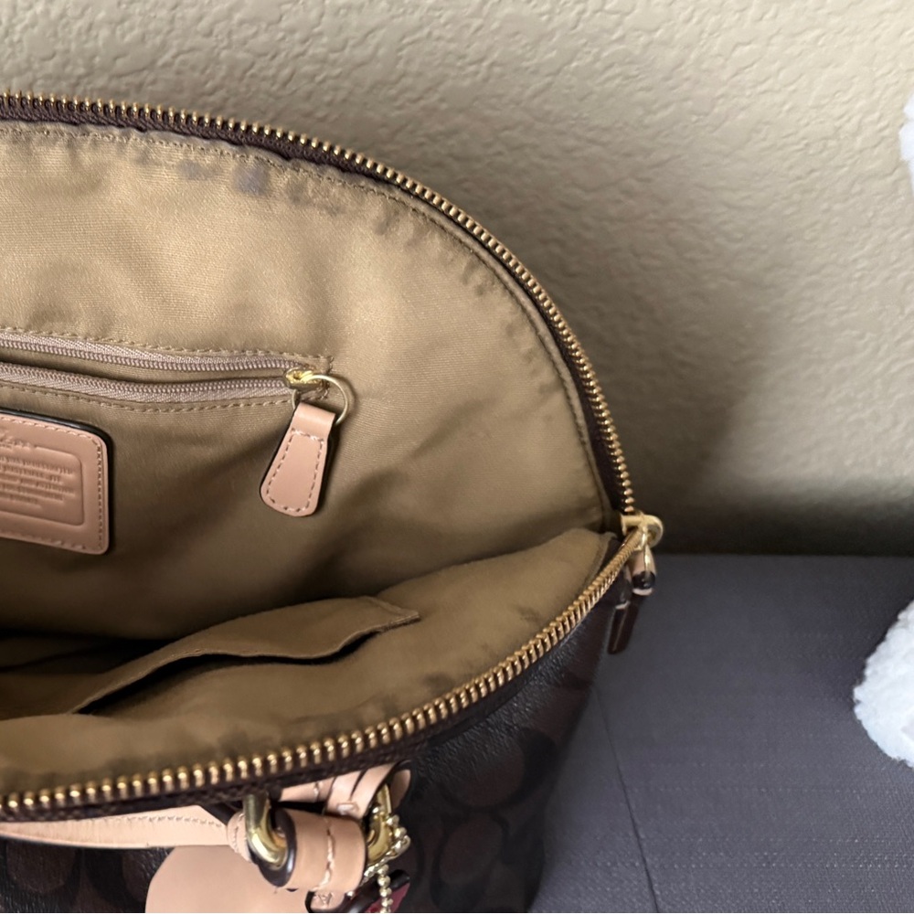 Coach Peyton Signature Cora Domed Satchel